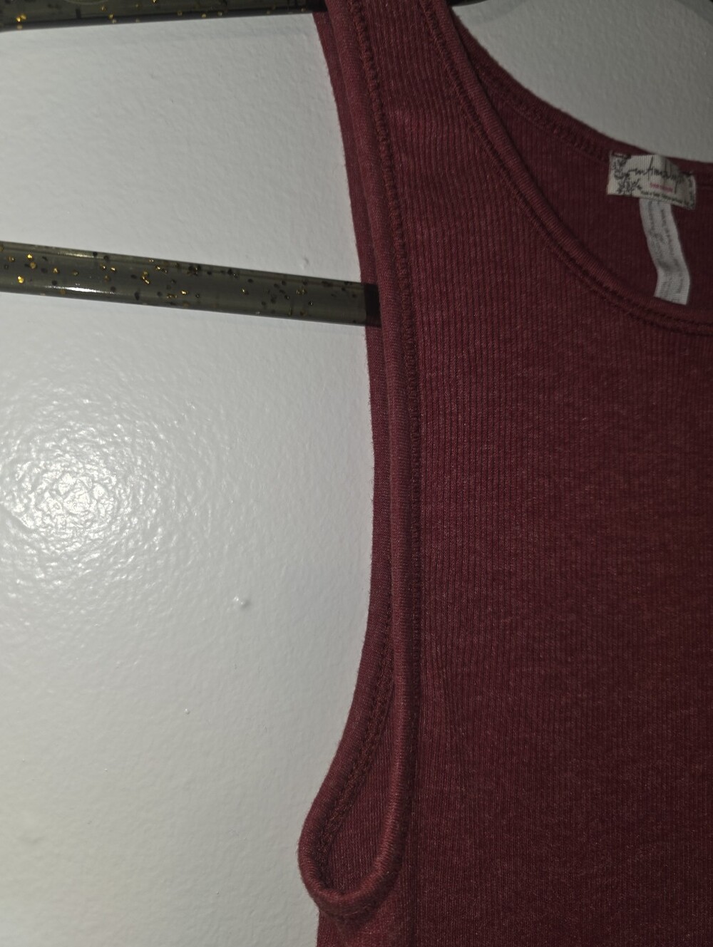 Intimately Free People Rust Racerback Ribbed Tank Size XXS - Picture 3 of 6